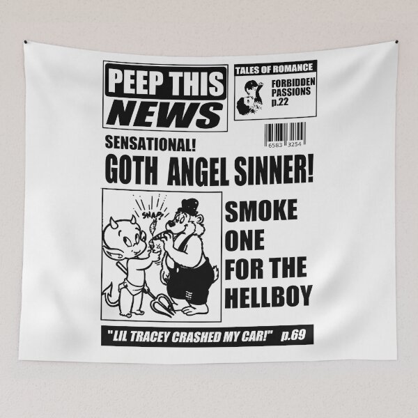 Item preview, Lil Peep Style Alien News designed and sold by boogsbay.