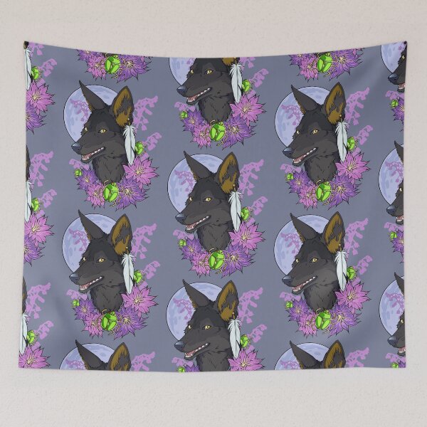 Item preview, Black Jackal Magenta Moon Anubis  designed and sold by cybercat.