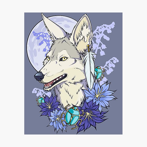 Item preview, Ivory Jackal  Blue Moon  designed and sold by cybercat.