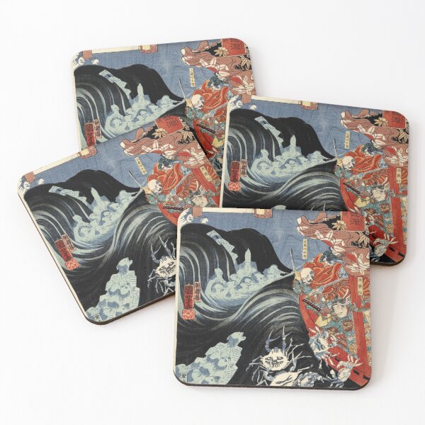 Item preview, Utagawa Kuniyoshi - Yoshitsune attacked by Taira spirits designed and sold by Hangastudio.