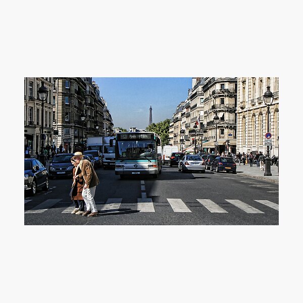 Crossing the road Photographic Print