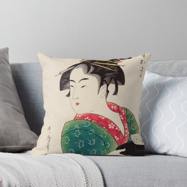 Item preview, Utamaro Kitagawa - woman holding a cup designed and sold by Hangastudio.