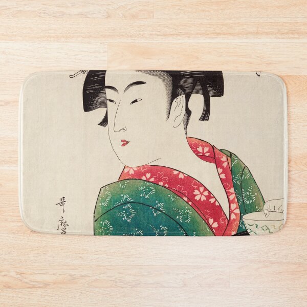 Item preview, Utamaro Kitagawa - woman holding a cup designed and sold by Hangastudio.