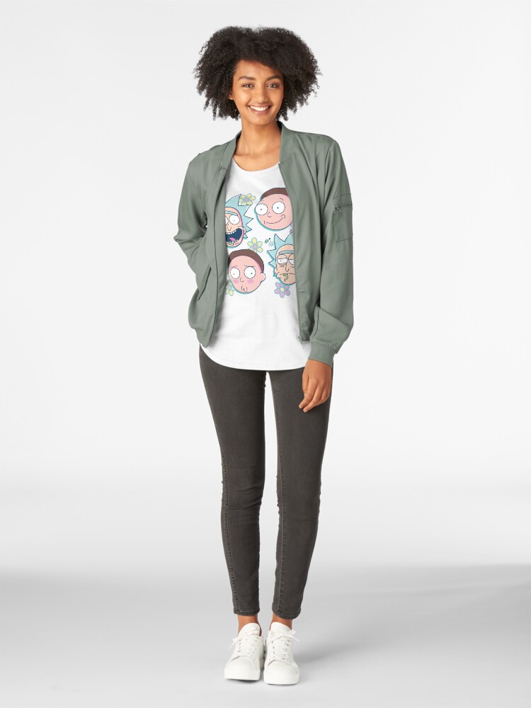 Alternate view of Rick & Morty Premium Scoop T-Shirt
