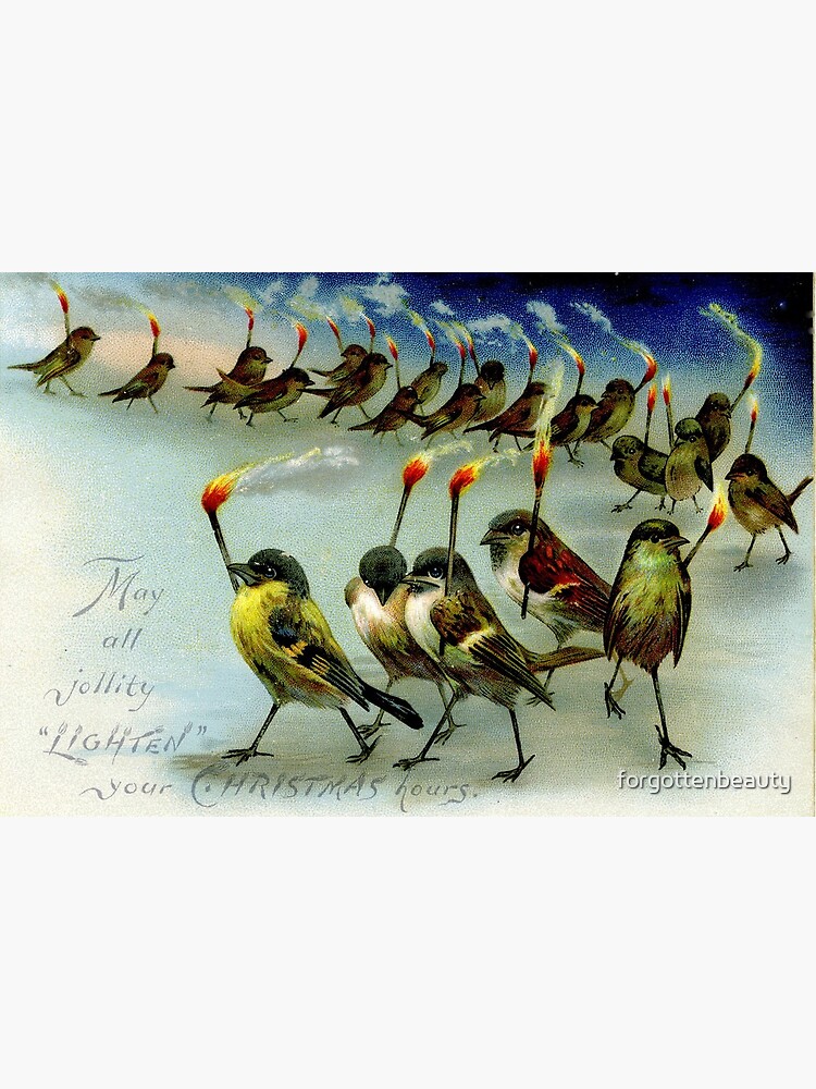 Victorian Birds with Torches Postcard for Sale by forgottenbeauty