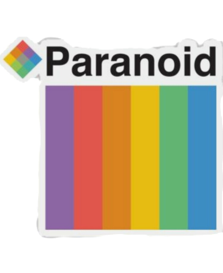 Paranoid Polaroid Rainbow Meme Sticker Ipad Case Skin By
