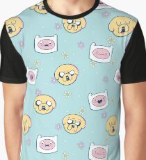Camiseta gráfica Finn y Jake (Hora de aventura)