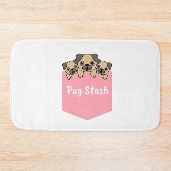 Item preview, Pug Stash Pocket designed and sold by KionaDesign.