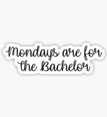 Bachelor Mondays Sticker