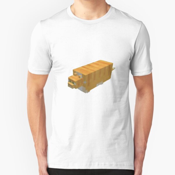Minecraft ginger cat meme sticker Slim Fit T-Shirt