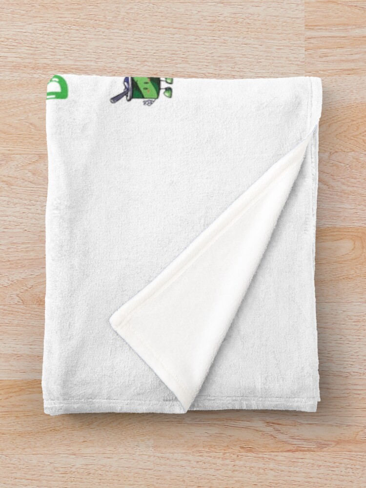 Alternate view of DELICIOUS Eat Healthy with NIK Throw Blanket