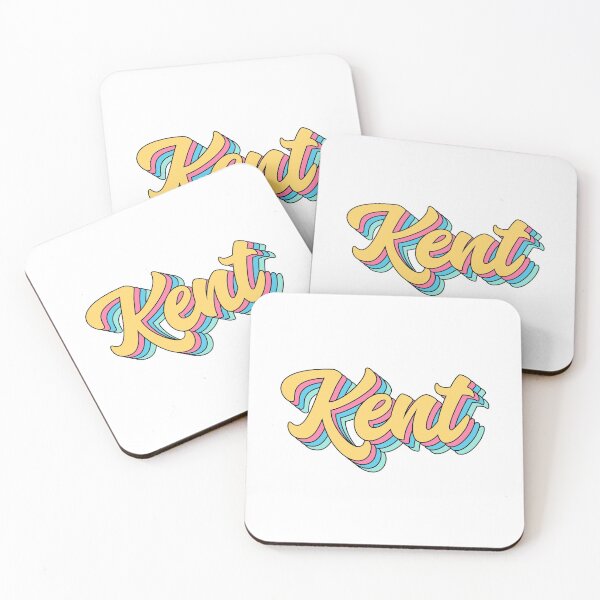 Item preview, Kent Retro Yellow Script designed and sold by modeoftravel.
