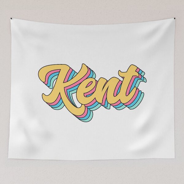 Item preview, Kent Retro Yellow Script designed and sold by modeoftravel.