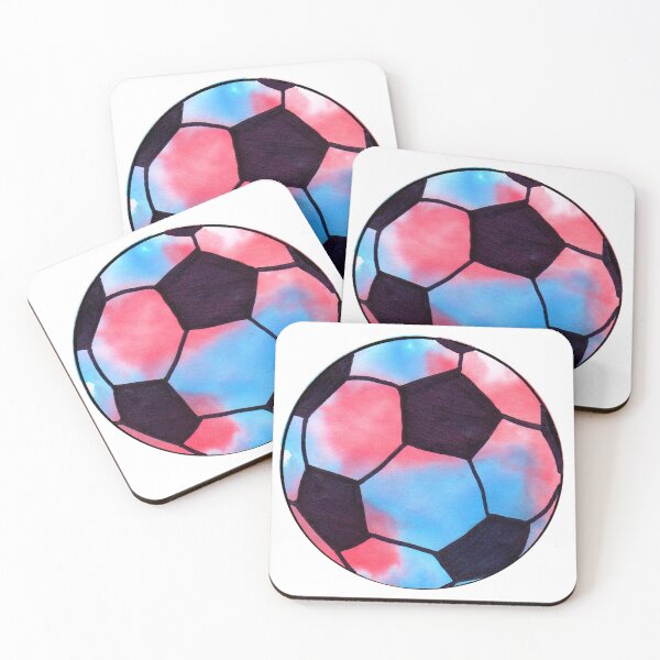 Artikelvorschau, Rotes und blaues Aquarell-Fußballdesign entworfen und verkauft von creationsbykels.