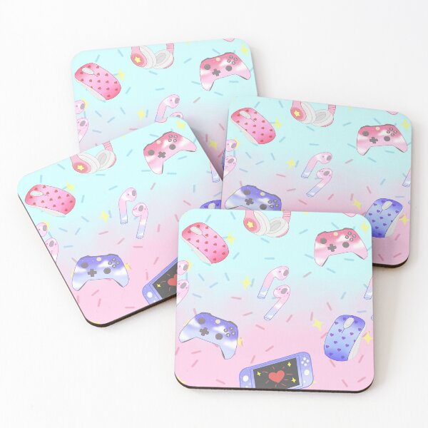 Item preview, Pastel gamer pattern  designed and sold by WrenFair.