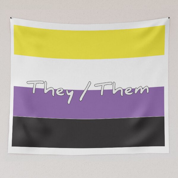 Item preview, THEY / THEM flag designed and sold by RubyIsNotCool.
