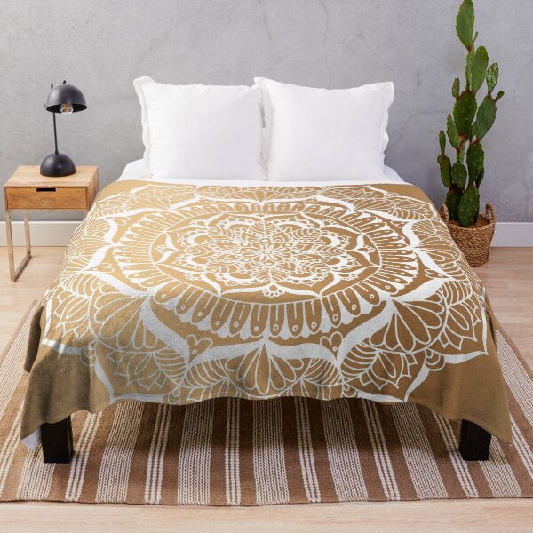 Item preview, Gold Flower Mandala designed and sold by Julie Erin Designs.