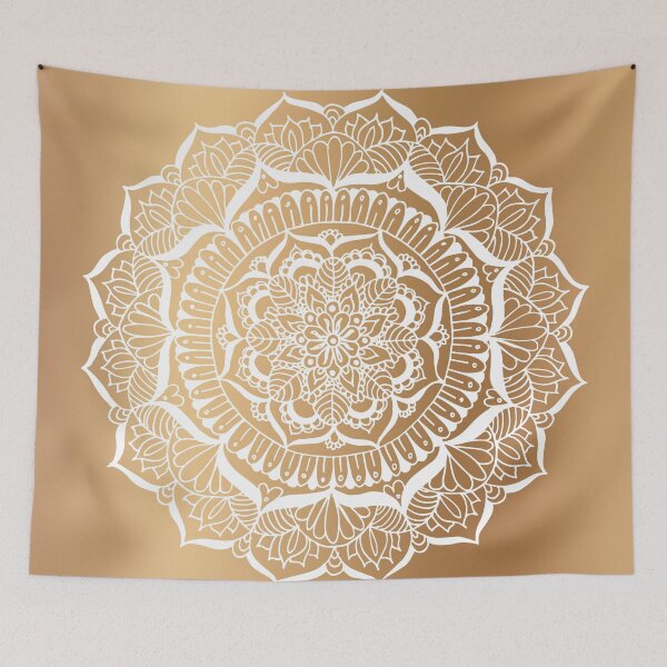 Item preview, Gold Flower Mandala designed and sold by Julie Erin Designs.