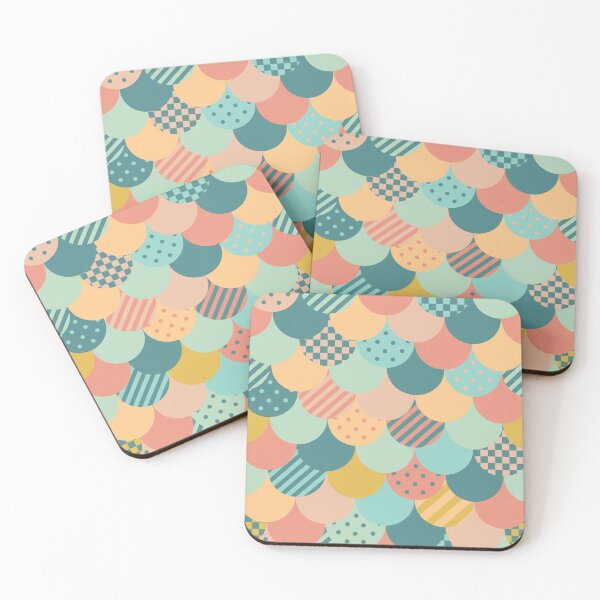 Item preview, Patchwork Mermaid Scales designed and sold by latheandquill.