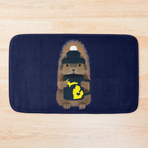 Item preview, Squirrel with Ann Arbor Mug designed and sold by KobiusDesigns.