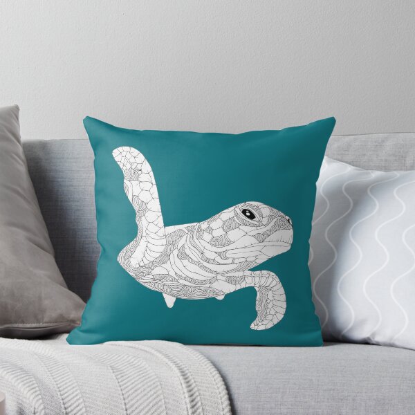 Item preview, Black White Sea Turtle designed and sold by Flower Magic .