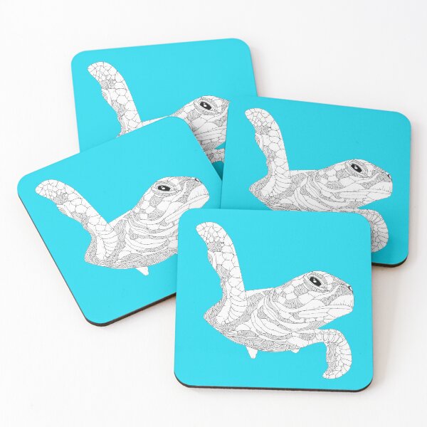 Item preview, Black White Sea Turtle designed and sold by Flower Magic .