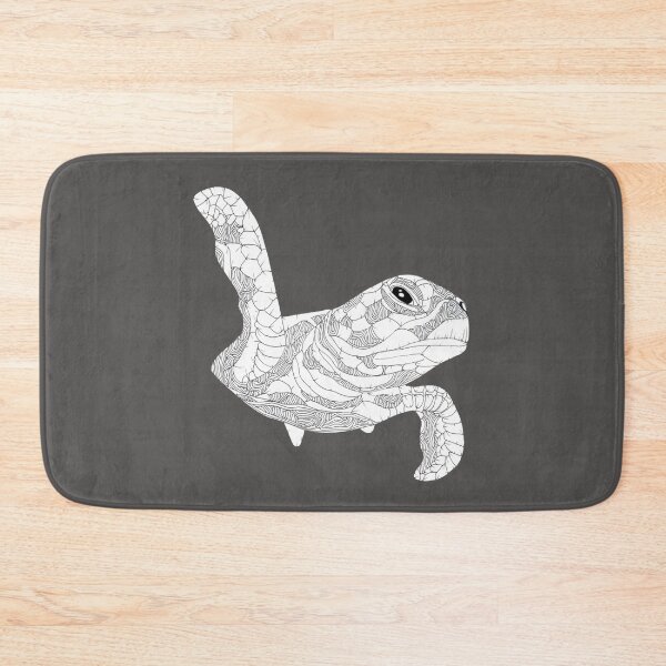 Item preview, Black White Sea Turtle designed and sold by Flower Magic .