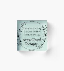 Occupational therapy Acrylic Block