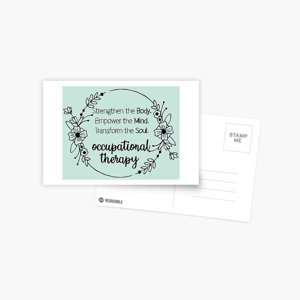 Occupational therapy Postcard