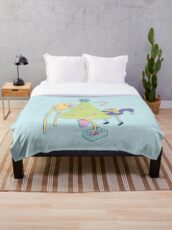 Christmas Time! (Adventure Time) Throw Blanket