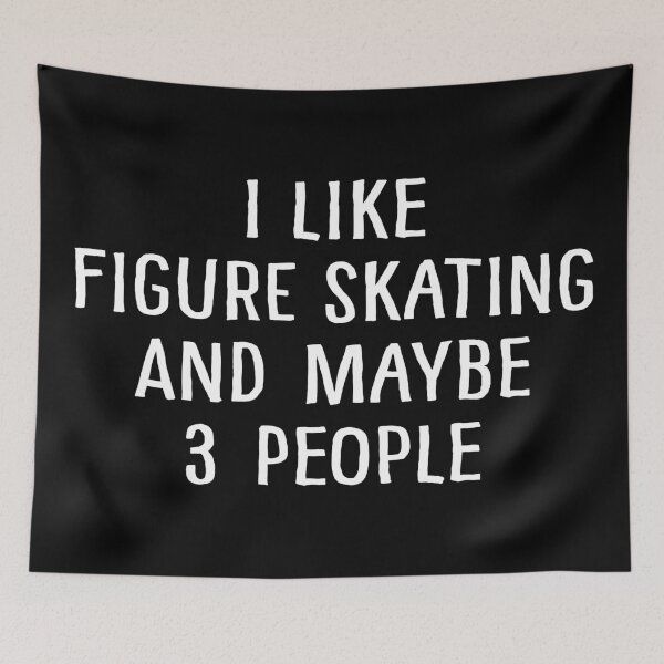 Item preview, I Like Figure Skating and Maybe 3 People designed and sold by teesaurus.