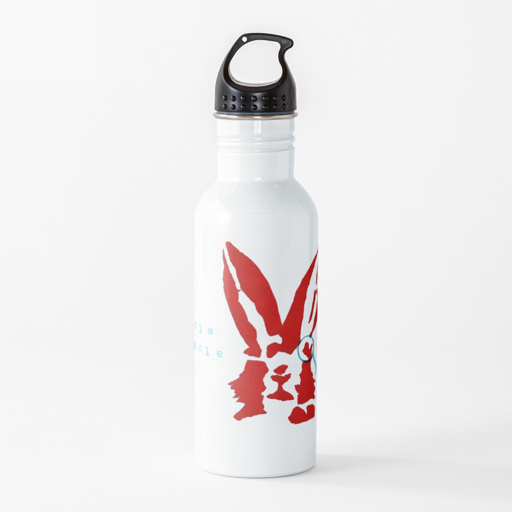 "Miracle Monocle Rabbit Rabbit" Water Bottle for Sale by sarahstrickley Redbubble