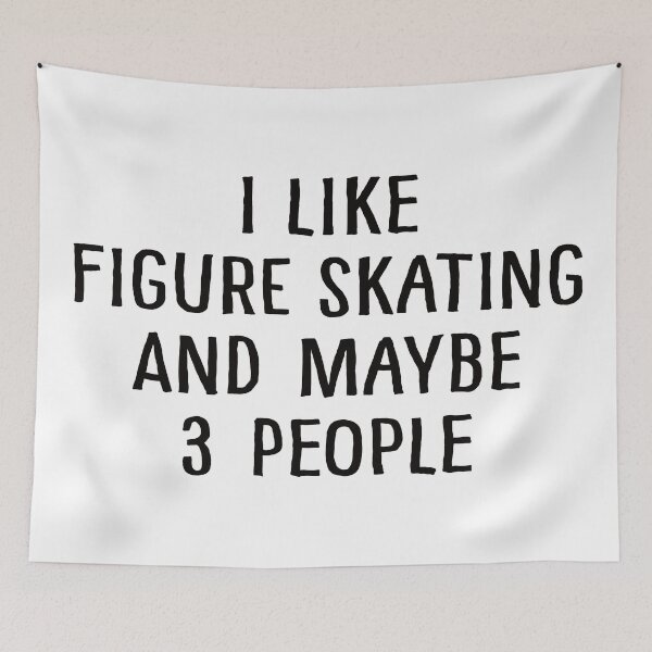 Item preview, I Like Figure Skating and Maybe 3 People designed and sold by teesaurus.