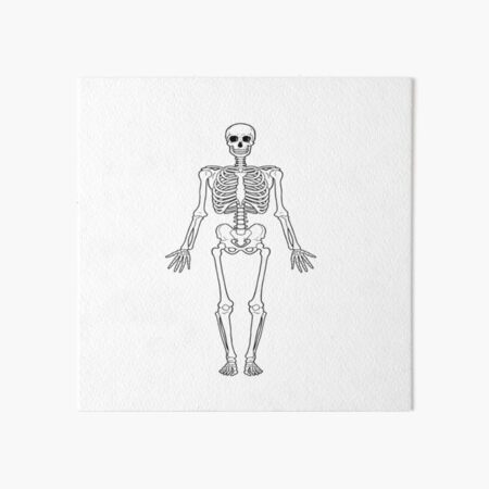 Skeleton Art Board Print