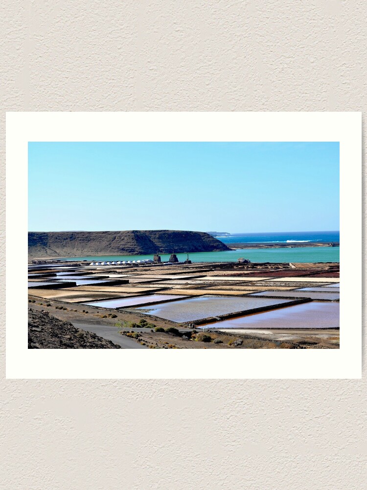 Thumbnail 1 of 3, Art Print, Morning on the salt flats of Janubio Lanzarote Canary Island designed and sold by alexcorse.