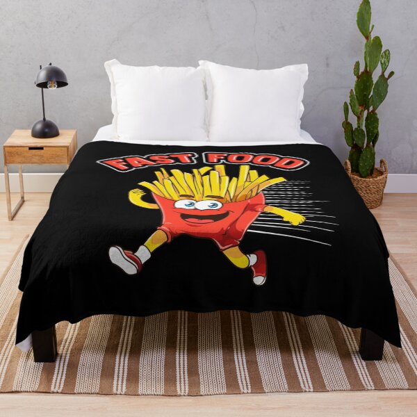 Item preview, Cute & Funny Fast Food Running French Fries Joke designed and sold by perfectpresents.