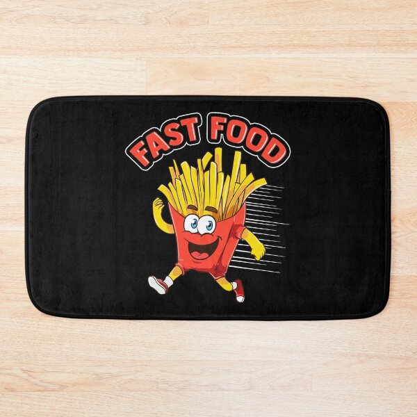 Item preview, Cute & Funny Fast Food Running French Fries Joke designed and sold by perfectpresents.