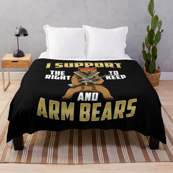 Item preview, Funny I Support The Right To Arm Bears Gun Pun designed and sold by perfectpresents.