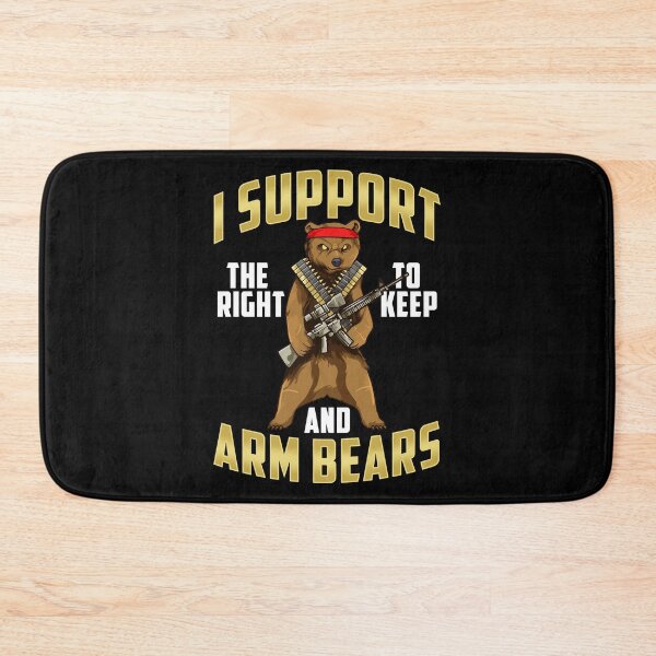 Item preview, Funny I Support The Right To Arm Bears Gun Pun designed and sold by perfectpresents.