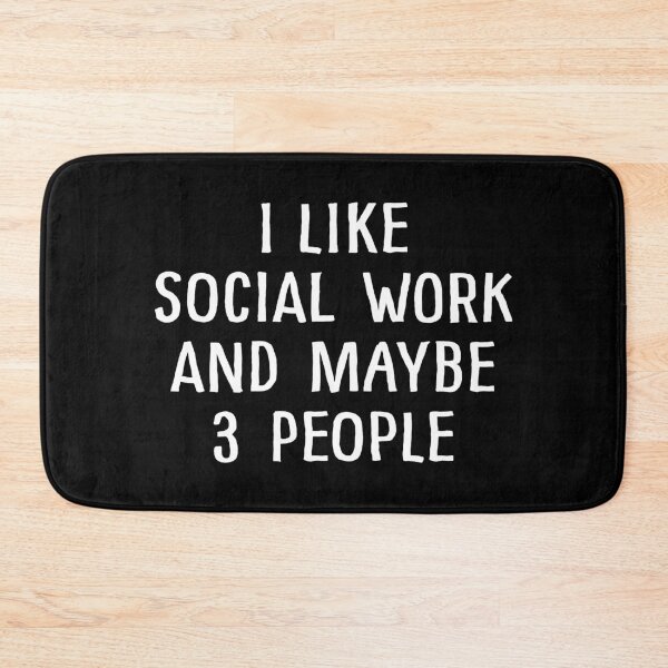 Item preview, I Like Social Work and Maybe 3 People designed and sold by teesaurus.