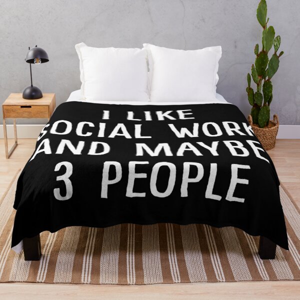 Item preview, I Like Social Work and Maybe 3 People designed and sold by teesaurus.