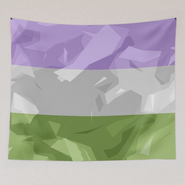 Item preview, Textured Abstract Genderqueer Pride Flag Large Series 2 designed and sold by AbstruseArtisan.