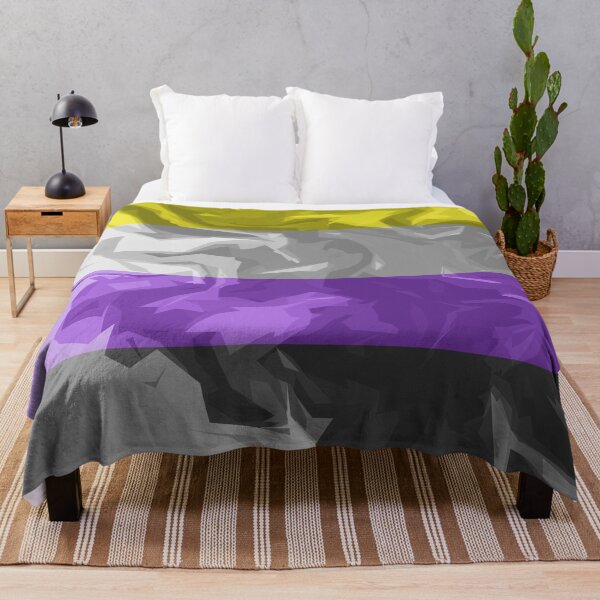 Item preview, Textured Abstract Nonbinary Pride Flag Large Series 2 designed and sold by AbstruseArtisan.