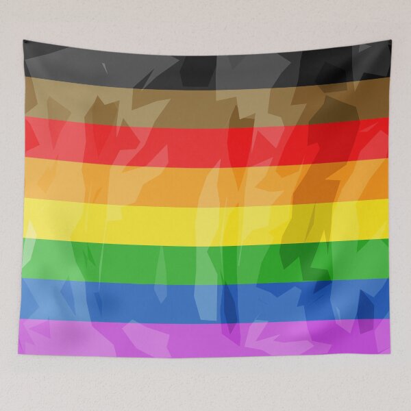 Item preview, Textured Abstract Philadelphia Pride Flag Large Series 2 designed and sold by AbstruseArtisan.