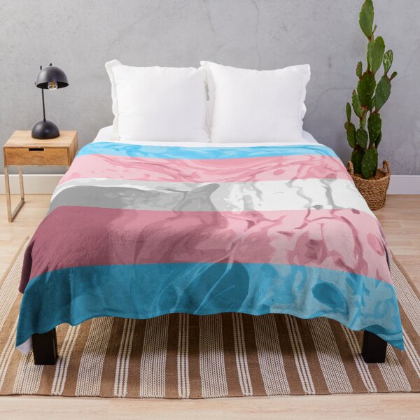 Item preview, Textured Abstract Transgender Pride Flag Large Series 2 designed and sold by AbstruseArtisan.