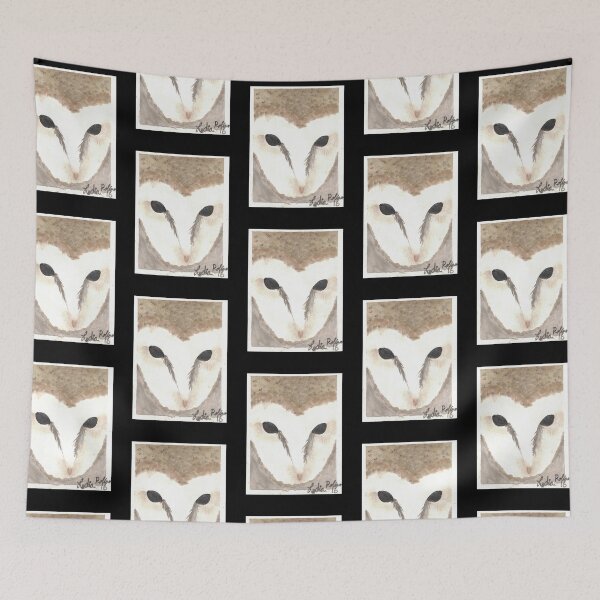 Item preview, Barn Owl Watercolor Art designed and sold by Lestellero.