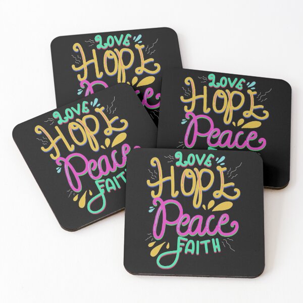 Item preview, Love Hope Peace and Faith designed and sold by ChicagoIndigo.