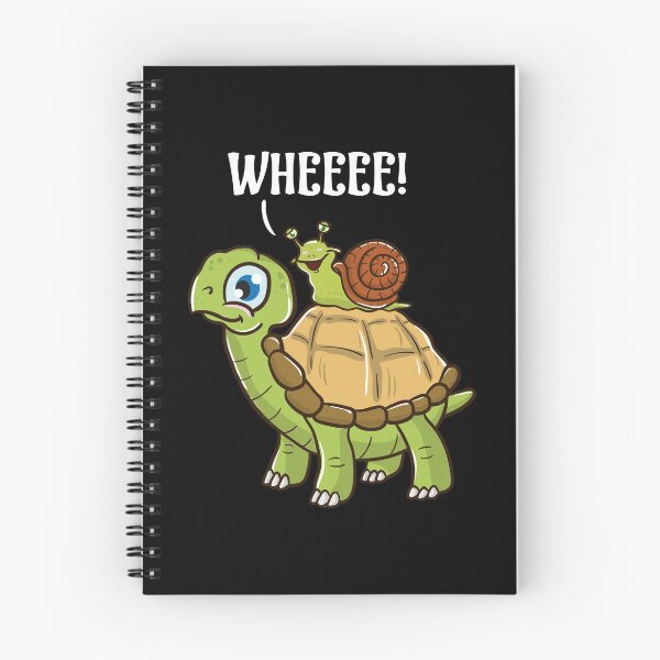 Item preview, Cute & Funny Snail Riding on Turtle Yelling Wheee! designed and sold by perfectpresents.