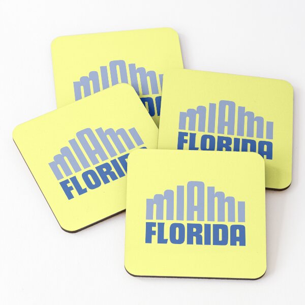 Artikelvorschau, Miami Florida Souvenir Art Deco Baustil Typografie Geschenk entworfen und verkauft von peter2art.