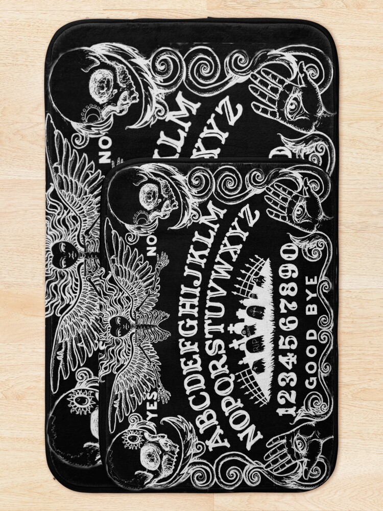 Alternate view of black witch board Bath Mat